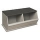 preview thumbnail 2 of 22, Taylor & Olive Lantana Two Bin Stackable Storage Cubby