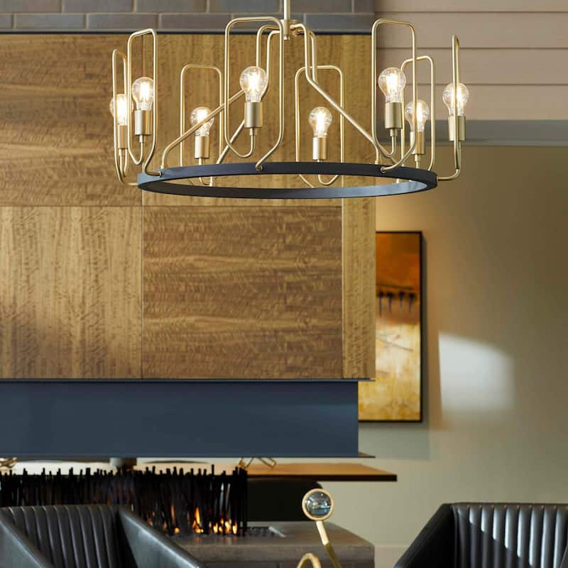 Quorum International 65-8-80 Howe 8 Light 32" Wide Ring Chandelier
