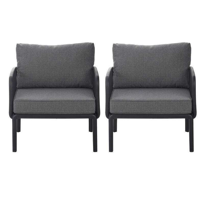 Outdoor Patio Club Chair Set of 2