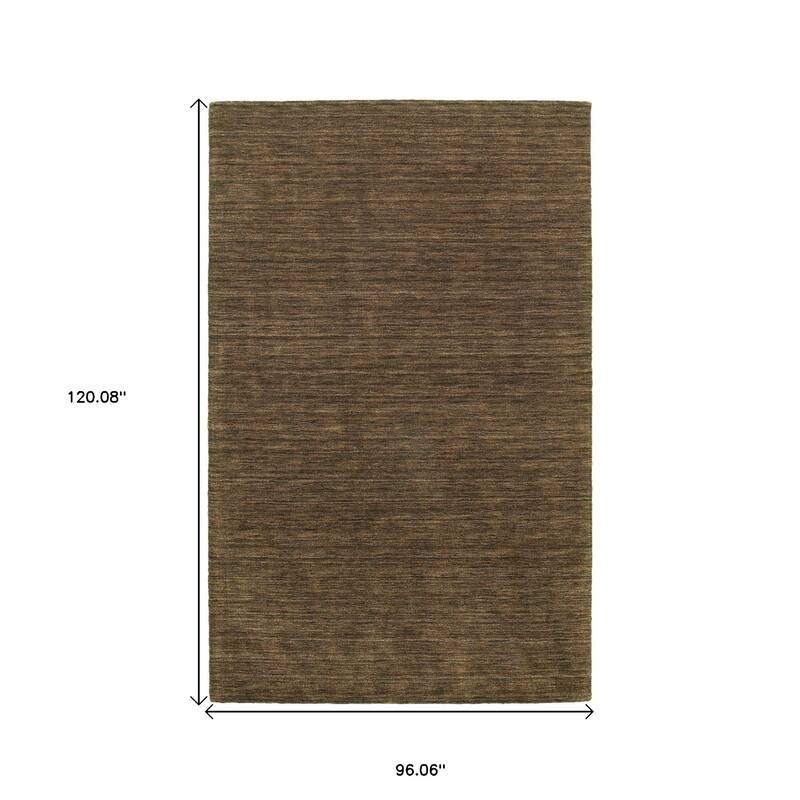 HomeRoots Solid Color Modern Rectangle Area Rug