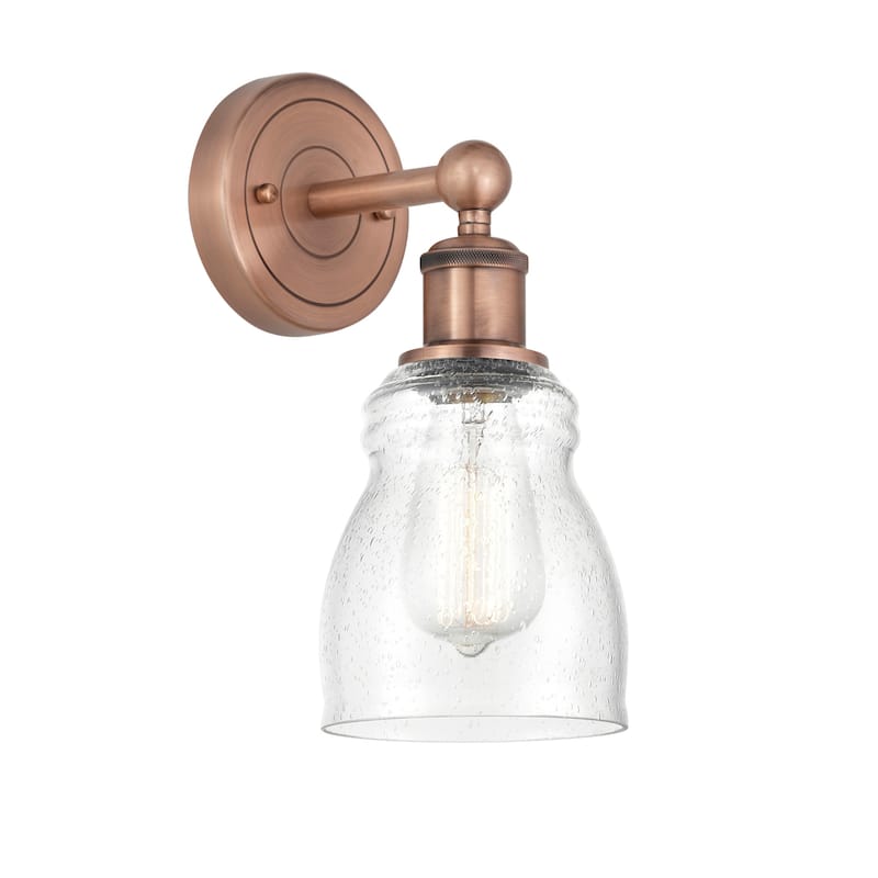 Innovations Lighting 616-1W-12-5 Ellery Sconce Ellery 12" Tall Wall - Antique Copper / Seedy