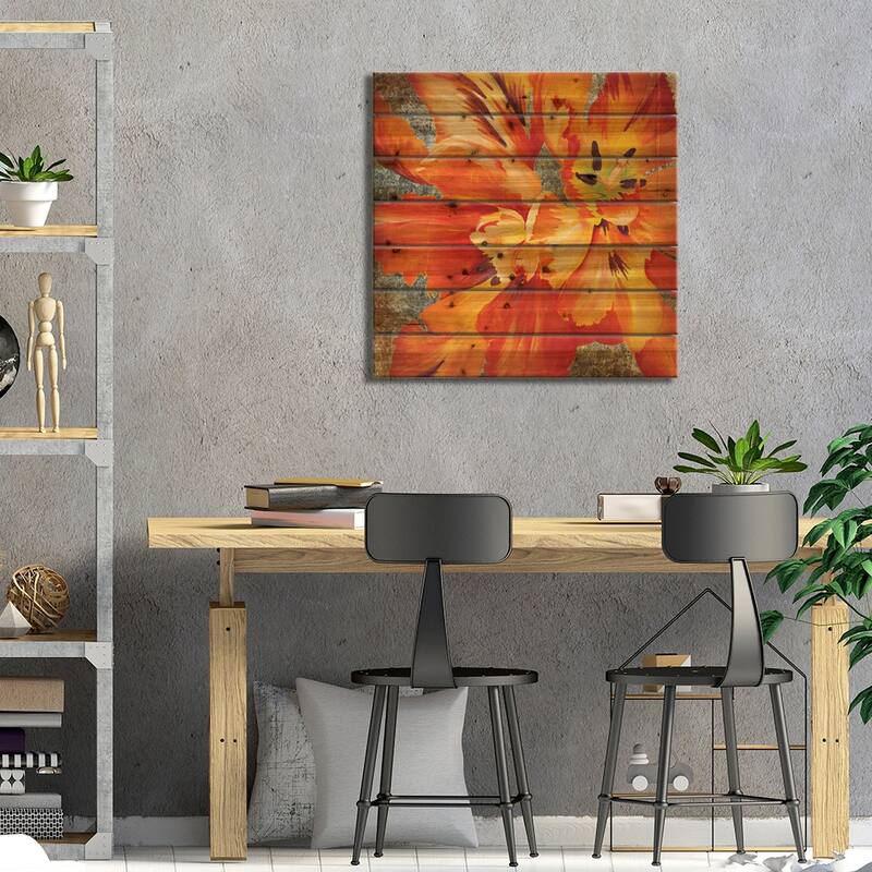 Antique Botanicals II Print On Wood by Liz Jardine - Multi-Color