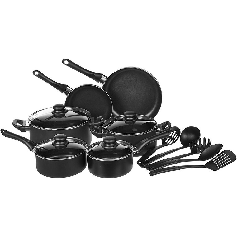 T-Fal B036SE64 Excite 14-Piece Non-stick Cookware Set - Bronze