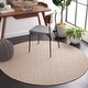 preview thumbnail 46 of 103, SAFAVIEH Handmade Flatweave Montauk Everly Casual Cotton Rug 4' Round - Ivory/Beige - Round