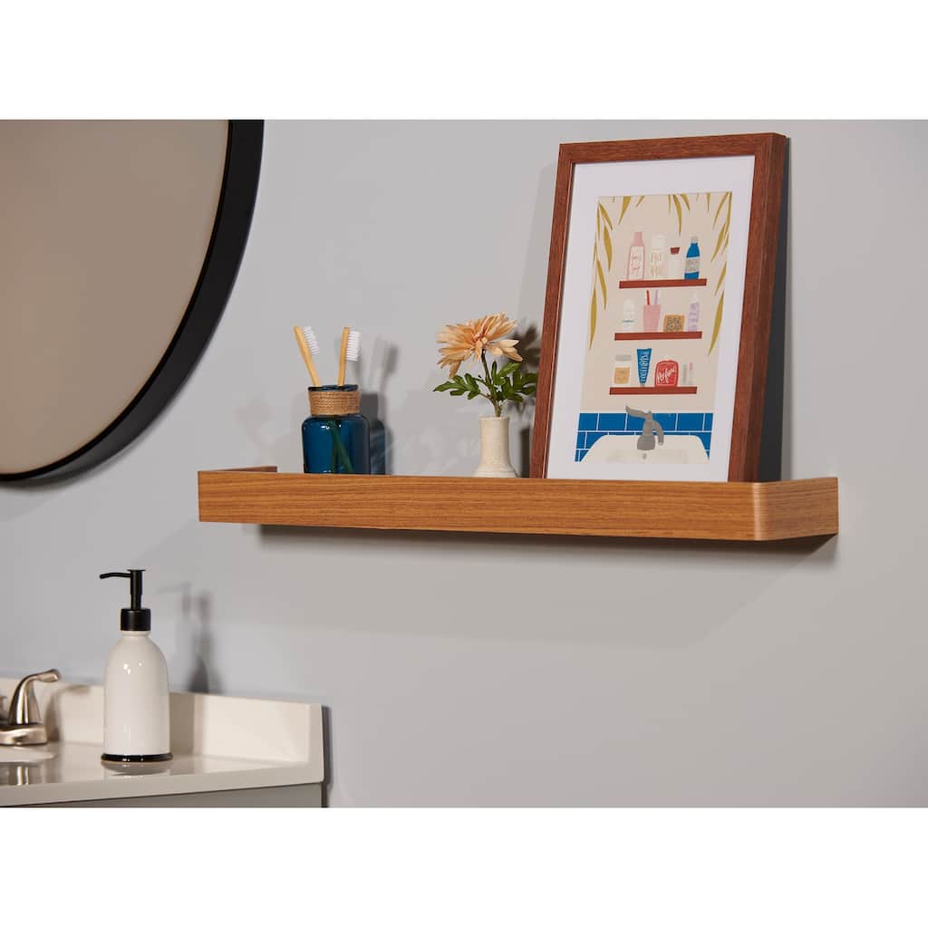 Duraline Ash Veneer Photo Ledge Wall Shelf Display Ledge