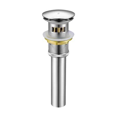 Fine Fixtures Pop Up Drain With Strainer Basket in Satin Nickel