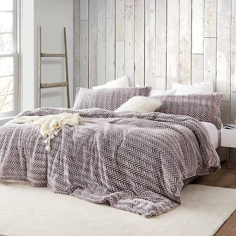 Cozy Peaks® - Coma Inducer® Oversized Comforter Set - Chevron Frosted Sierra - Oversized King