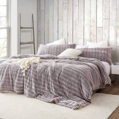 Cozy Peaks - Coma Inducer® Oversized Comforter Set - Chevron Frosted Sierra