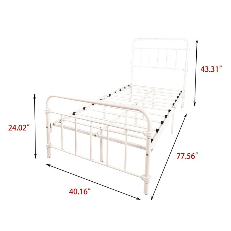 Alazyhome Classic Metal Platform Bed Frame