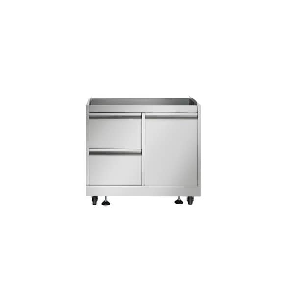Outdoor Kitchen BBQ Grill Cabinet in Stainless Steel