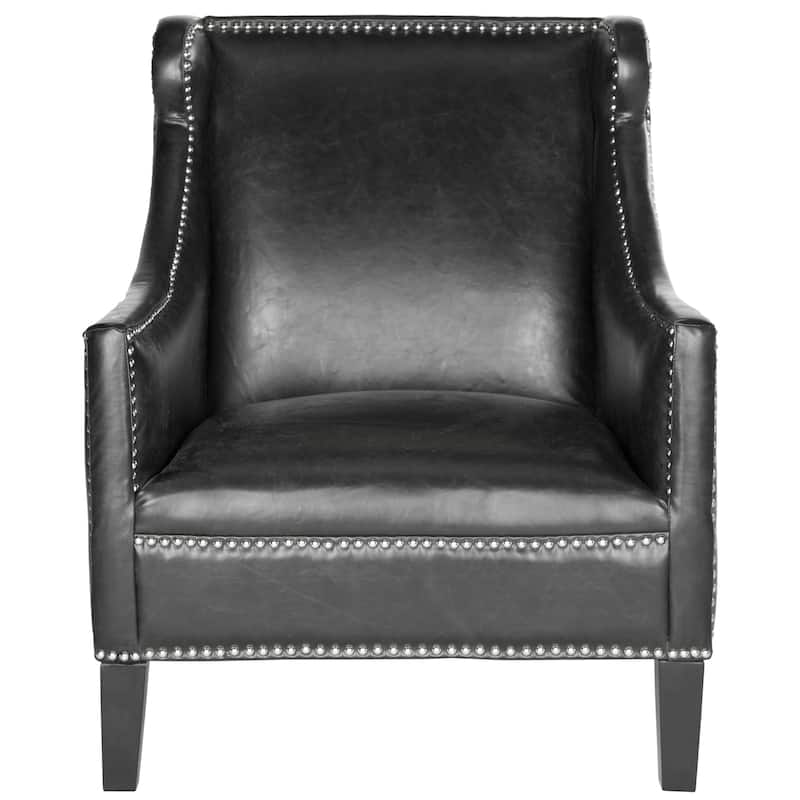 SAFAVIEH Emilee Antique Black Club Chair - 29.5" x 32.7" x 35.6" - 30Wx33Dx36H