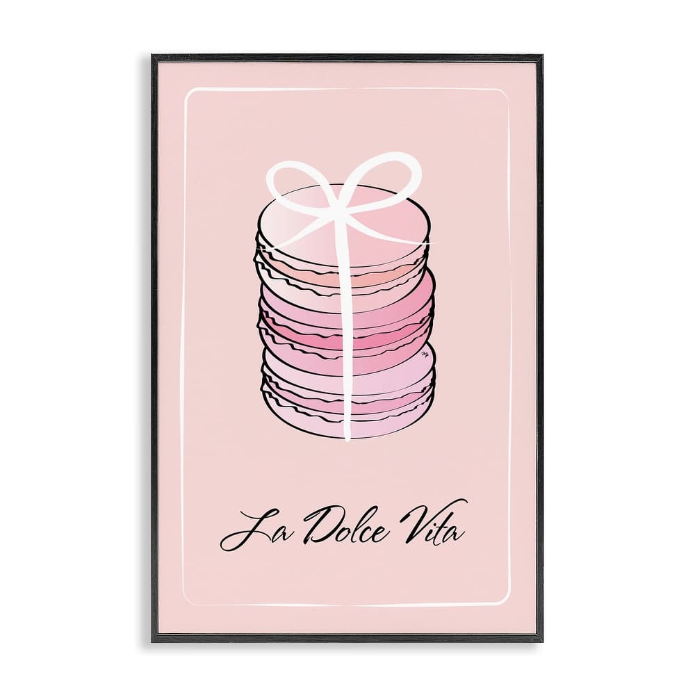 Stupell Life Is Beautiful French Dessert Framed Giclee Art Design By Martina Pavlova
