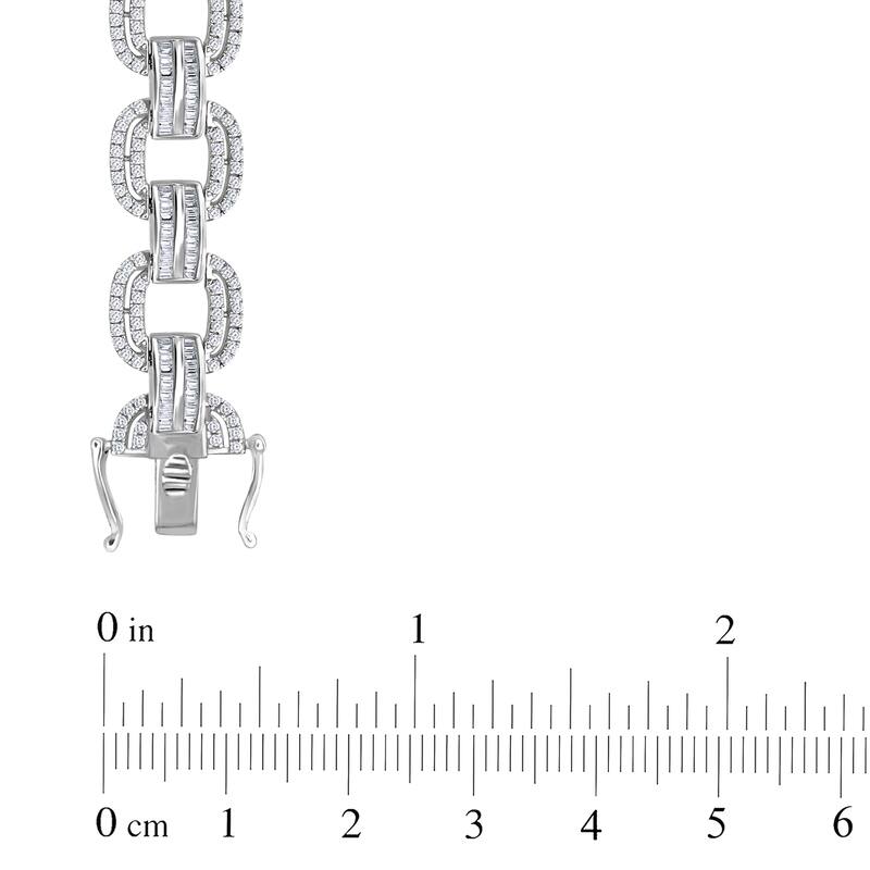 5 Cttw Natural Diamond 10KT White Gold Bracelet