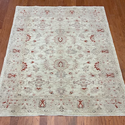 HERAT ORIENTAL Handmade Oushak Wool Rug - 4'10" x 6'1"