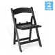 preview thumbnail 7 of 43, 2 Pack Kids White Resin Folding Chair with Vinyl Padded Seat - 12.25"D x 13.25"W x 21"H