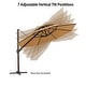 preview thumbnail 5 of 35, Luxury Patio Cantilever Umbrella with Round Double Top