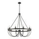 preview thumbnail 2 of 2, Elk Home Williamson 38W, 10-Light Chandelier, Black