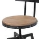 preview thumbnail 12 of 14, Jutte Modern Industrial Firwood Adjustable Height Swivel Barstools (Set of 2) by Christopher Knight Home