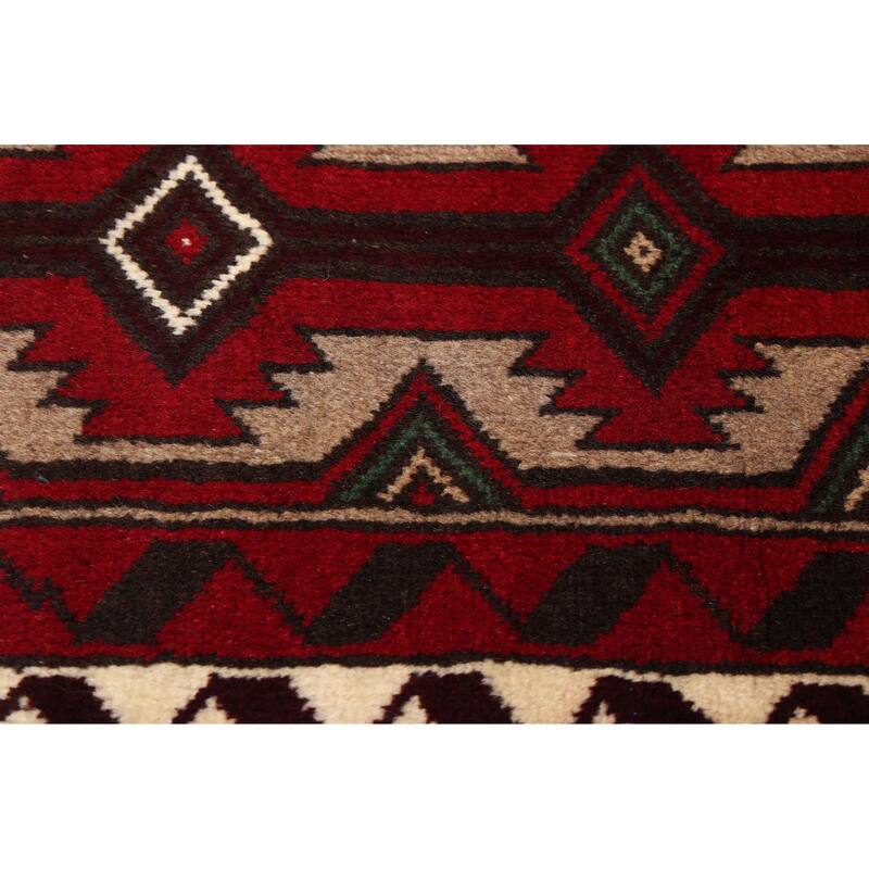 ECARPETGALLERY Hand-knotted Teimani Red Wool Rug - 3'7 x 6'1