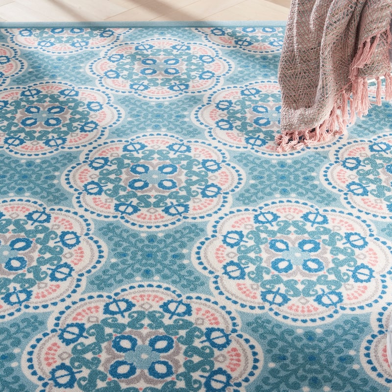 Waverly Sun N' Shade Boho Geometric Modern Indoor/Outdoor Area Rug
