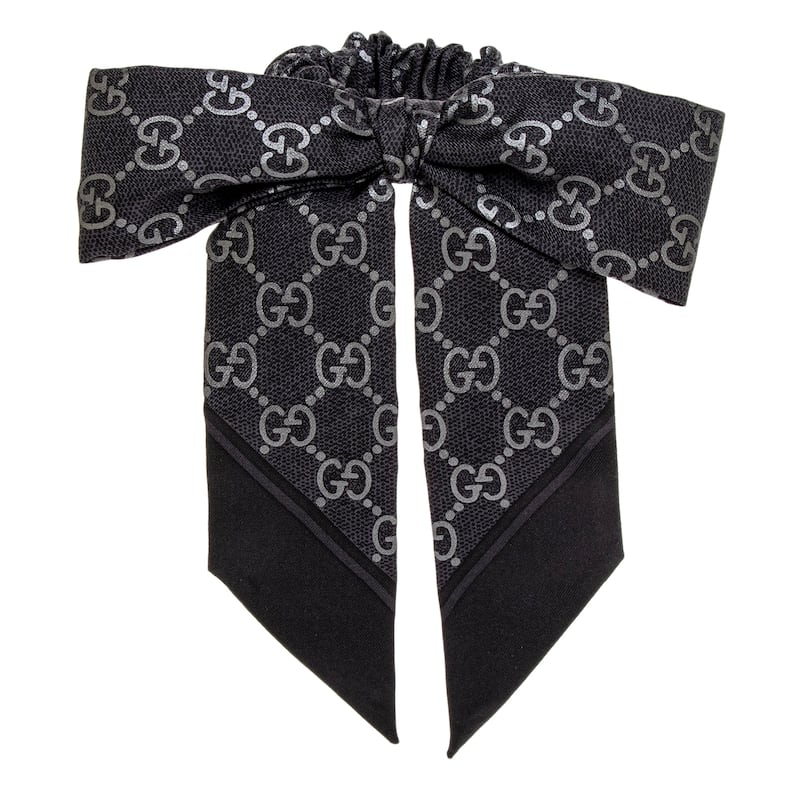 Gucci GG Jacquard Scrunchie - Black