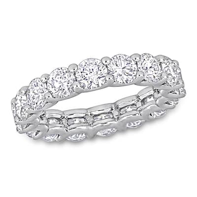 Miadora 4 3/8ct TDW Diamond Eternity Ring in 14k White Gold