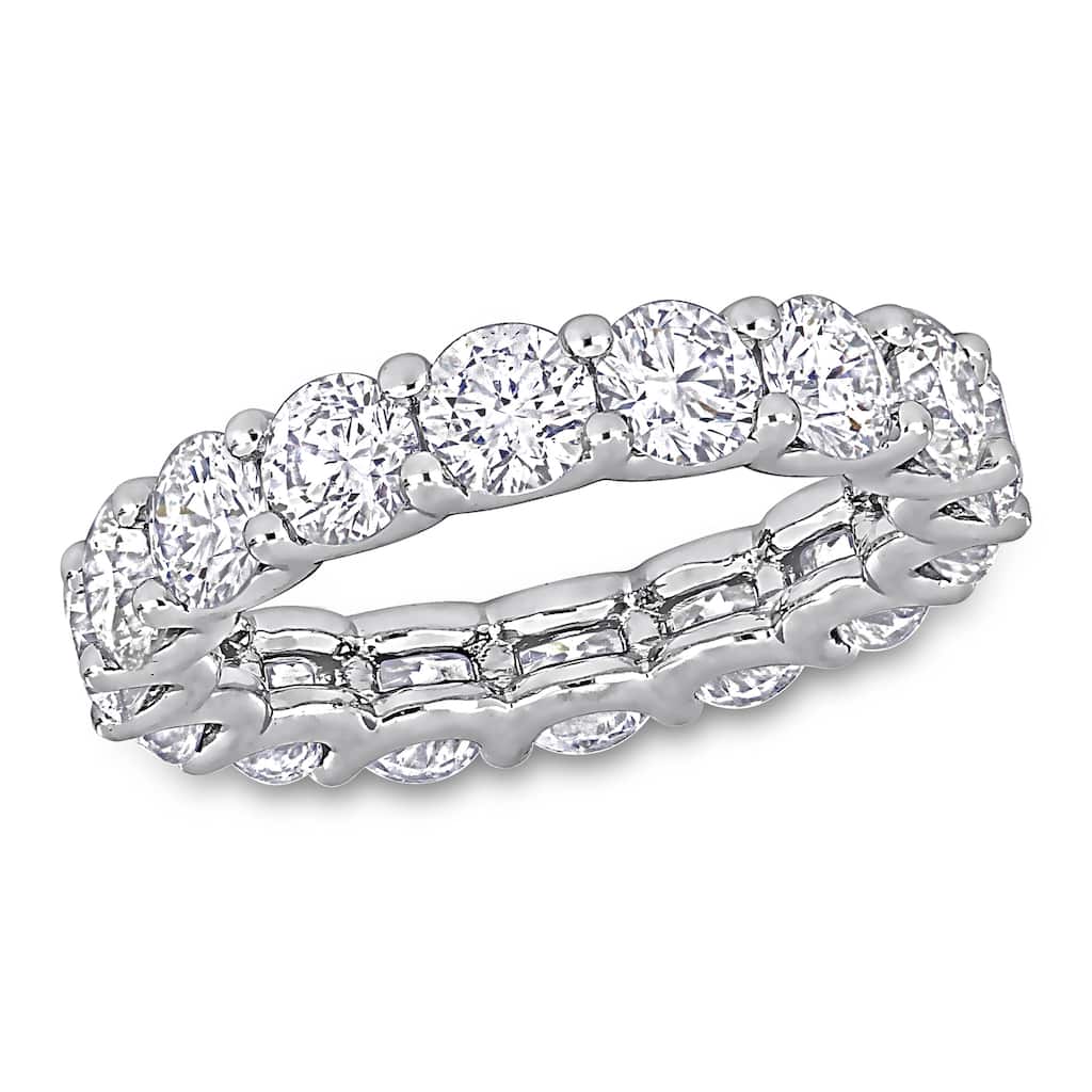 Miadora 4 3/8ct TDW Diamond Eternity Ring in 14k White Gold