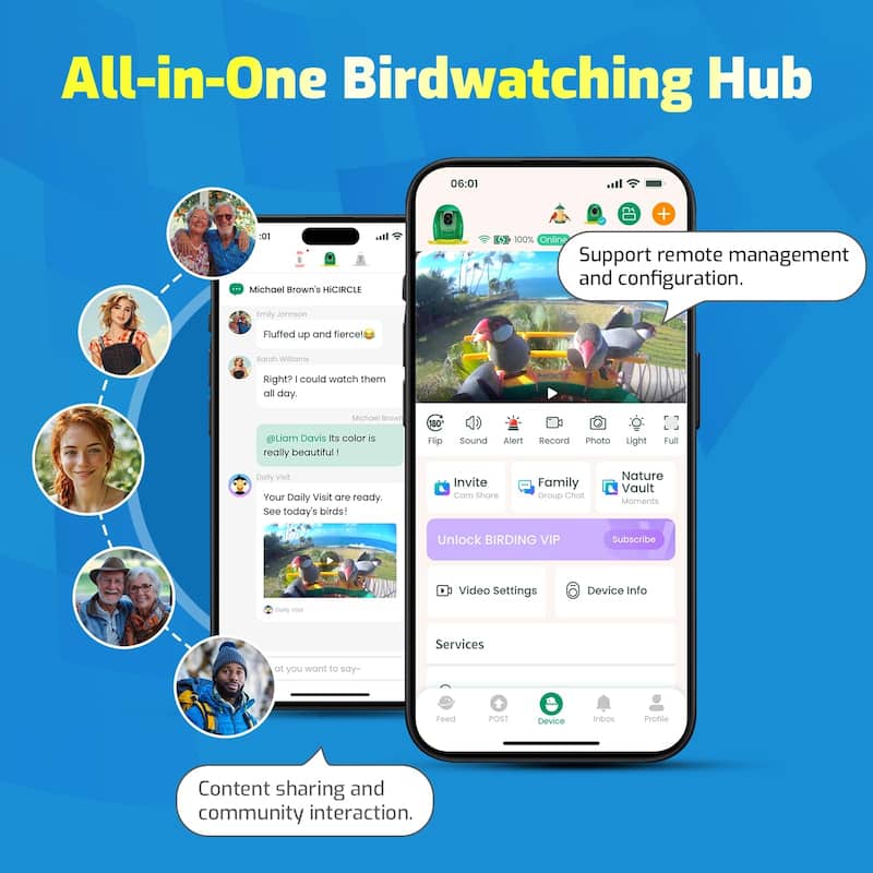 Smart Hummingbird Feeder with Camera Solar Powered