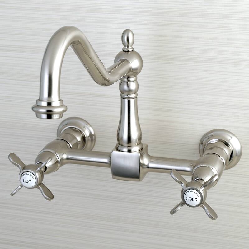 Kingston Brass Essex Wall Mount Bridge Kitchen Faucet