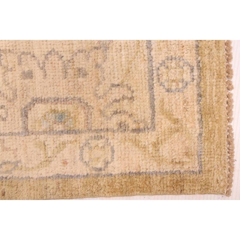 ECARPETGALLERY Hand-knotted Peshawar Oushak Gold Wool Rug - 8'1 x 9'10