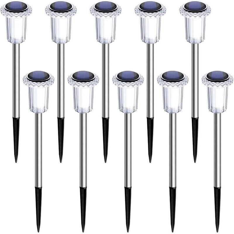 Solar Lights Outdoor Pathway Lights 6000K LED Waterproof