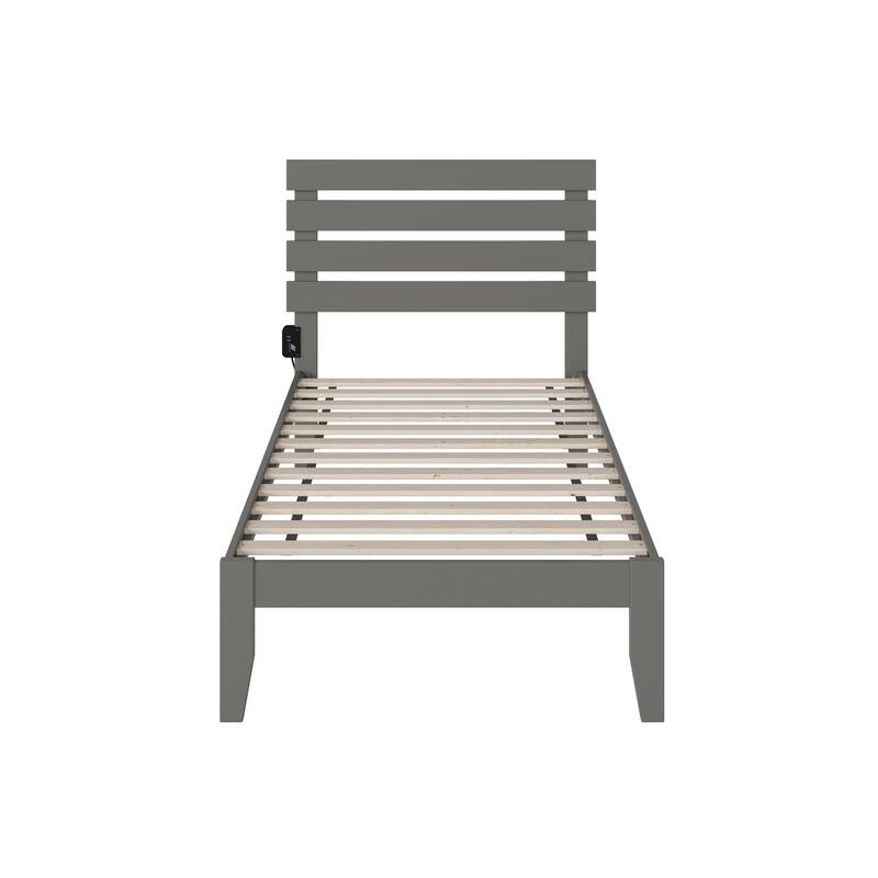 Oxford Platform Bed with USB Charger