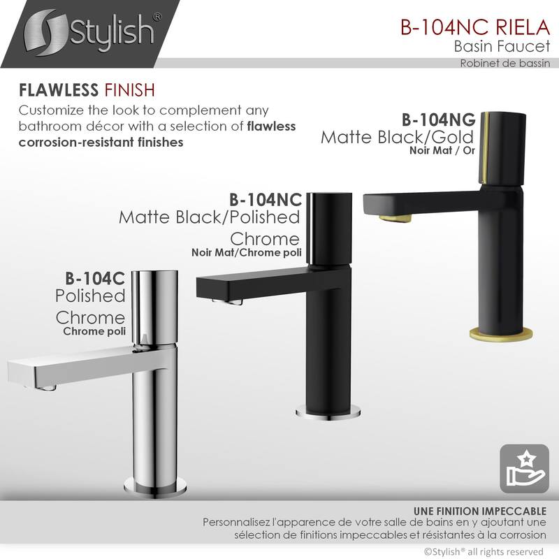 STYLISH Single-Handle Vessel Bathroom-Faucet B-104