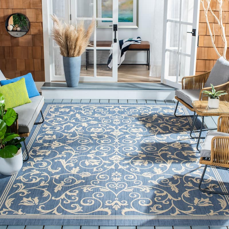 SAFAVIEH Courtyard Clarine Indoor/ Outdoor Waterproof Patio Backyard Rug