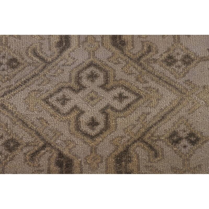 Oushak Oriental Area Rug Hand-Knotted Wool Carpet - 6'2" x 8'7"