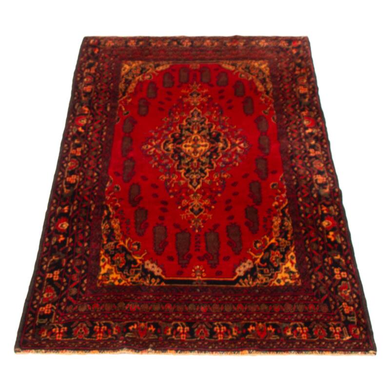 Teimani Red Rug 4'0" x 7'3" - 4'0 x 7'3