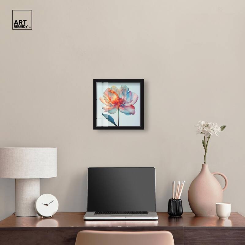 Peony Phases Shadowbox by Art Remedy