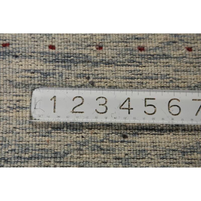 Tribal Gabbeh Oriental Rug Hand-Knotted Living Room Wool Carpet - 9'0" x 11'7"