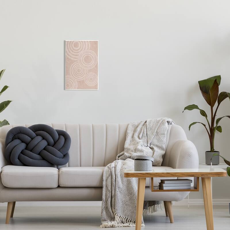 Stupell Boho Circles Beige Pattern Wall Plaque Art by JJ Design House LLC