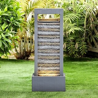 Light Gray Christopher Knight Home 314747 Cody Outdoor Fountain