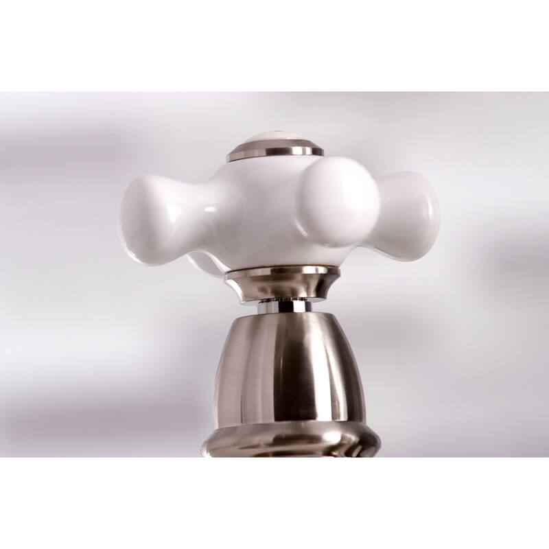 Kingston Brass English Country Bridge Kitchen Faucet with Sprayer