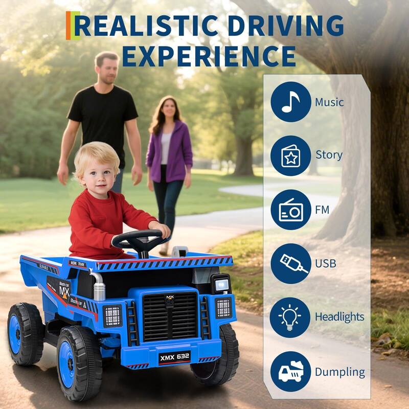 Ride on Dump Truck for Kids 3-8