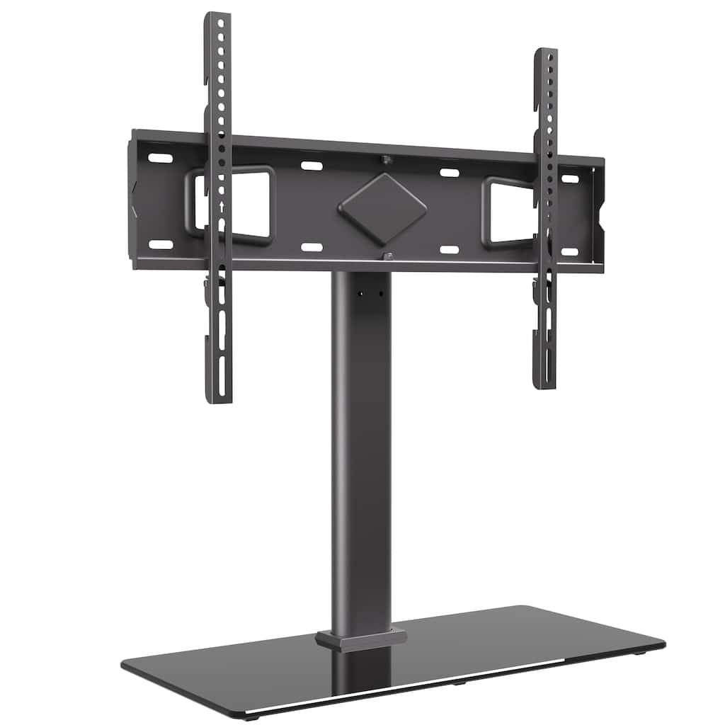 ProMounts Premium Universal Swivel Tabletop TV Stand for 37-72 Inch with Tempered Glass Base up to 99lbs