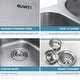 preview thumbnail 5 of 9, Ruvati 32-inch Low-Divide 50/50 Double Bowl Undermount 16 Gauge Stainless Steel Kitchen Sink - RVM4350 - 32-1/4″ x 18-7/8″