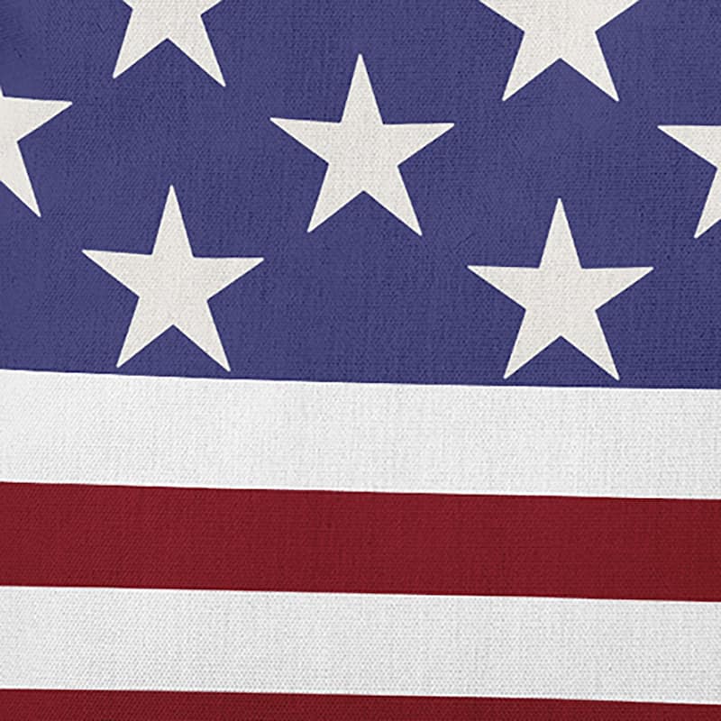 July 4th USA Flag Indoor/Outdoor Throw Pillow