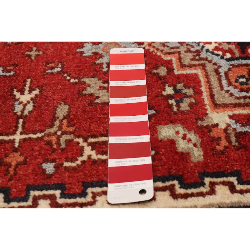 ECARPETGALLERY Hand-knotted Serapi Heritage Red Wool Rug - 2'6 x 16'2