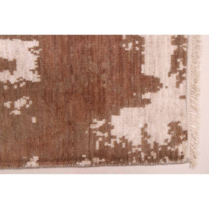 ECARPETGALLERY Hand-knotted Legacy Brown Silk, Wool Rug - 8'10 x 11'9