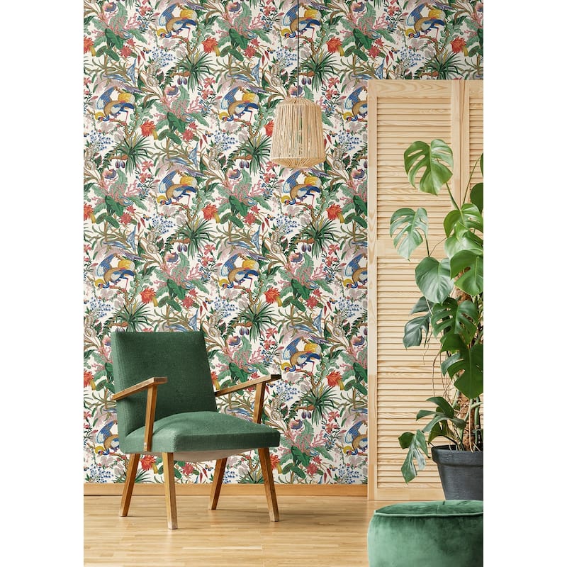 NextWall Tropical Canopy Peel and Stick Wallpaper