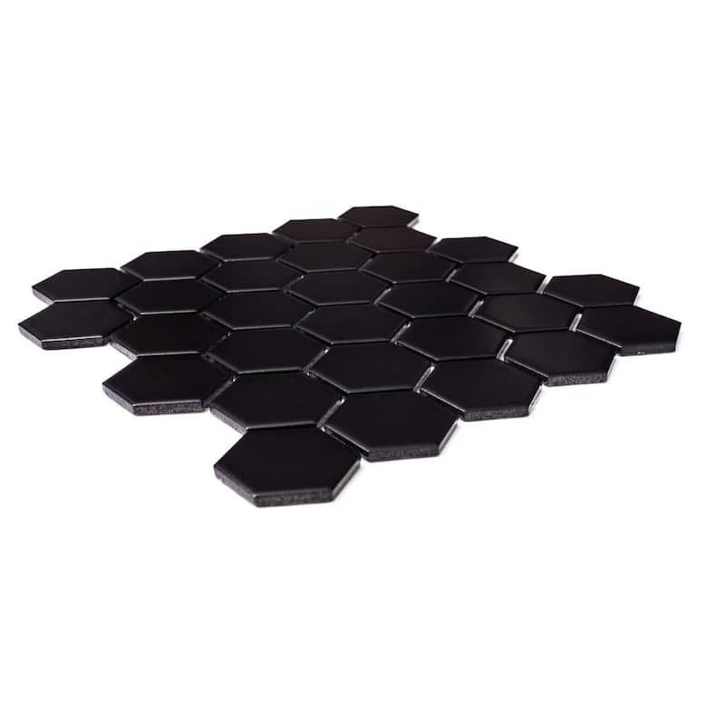 Honeycomb 2x2 Matte Porcelain Hexagon Mosaic Tile - Floor, Wall, Backsplash
