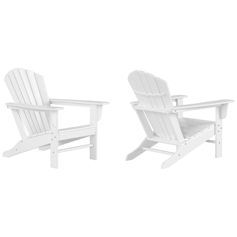 Altura Outdoor Eco-Friendly All Weather Poly Patio Adirondack Chair (Set of 2)